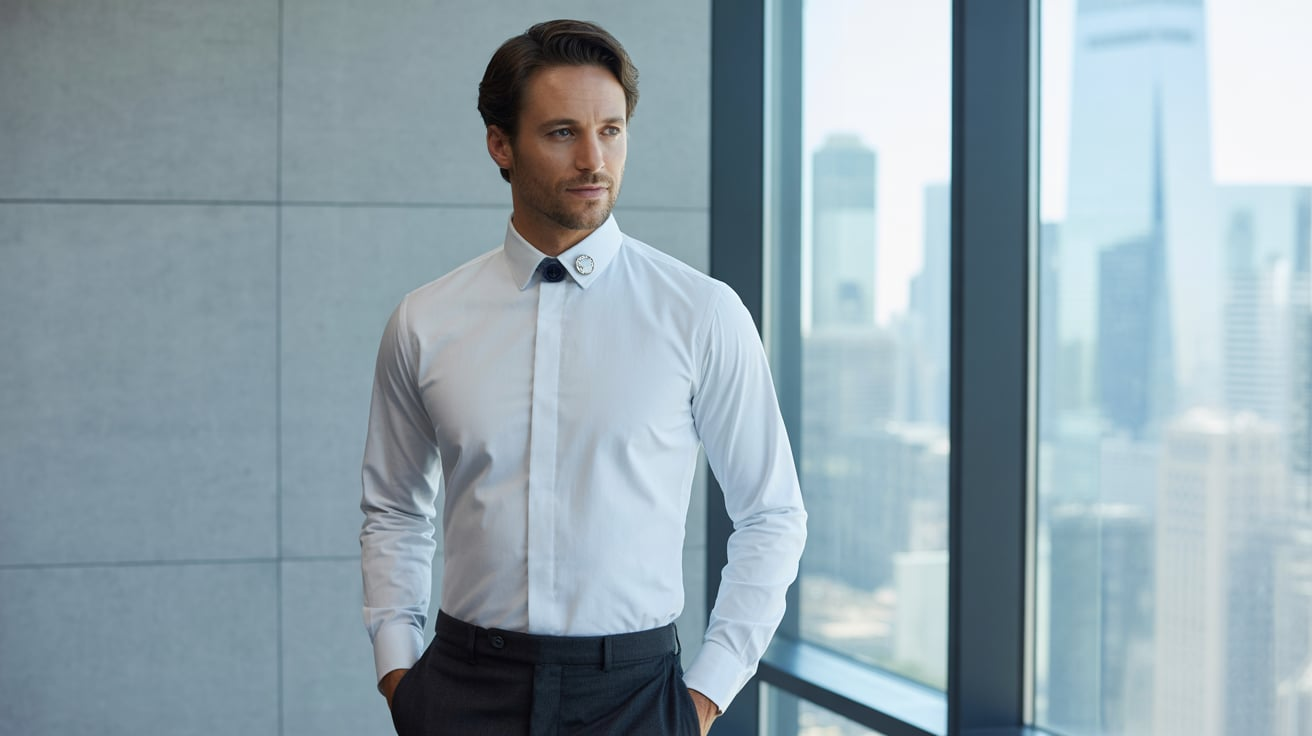 Club Pin Collar Dress Shirt