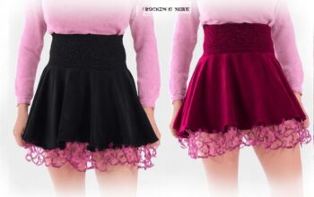 women's dark pink rockstar skirt