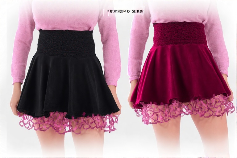 women's dark pink rockstar skirt