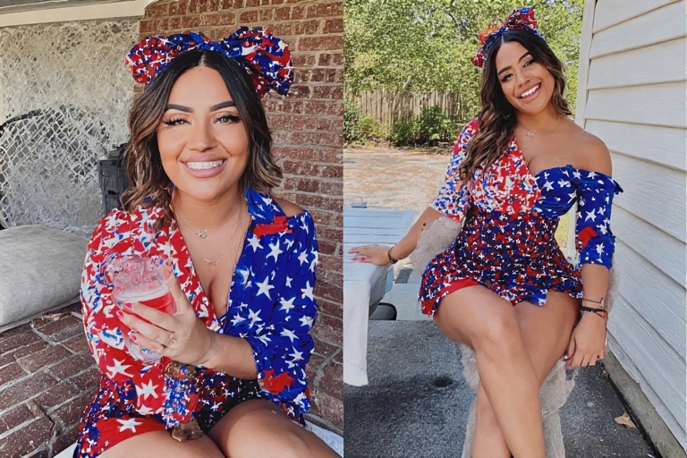Hawk Tuah Girls 4th of July outfit