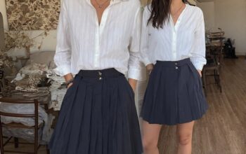 Elevate Your Wardrobe with the Cida Pleated Mini Skirt in Dark Charcoal