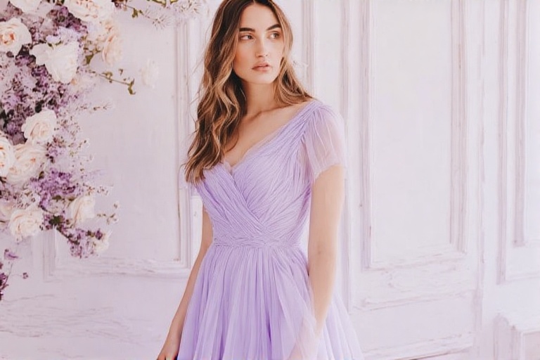 The Cecilia Lilac Midi Dress: A Masterpiece of Elegance and Stylececilia lilac midi dress