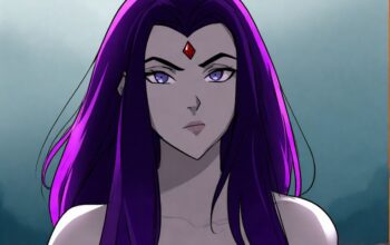 raven teen titans hair