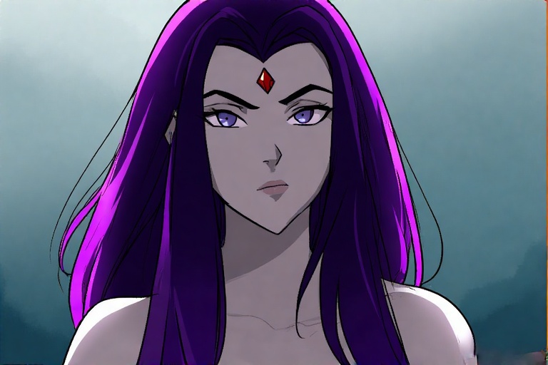 raven teen titans hair