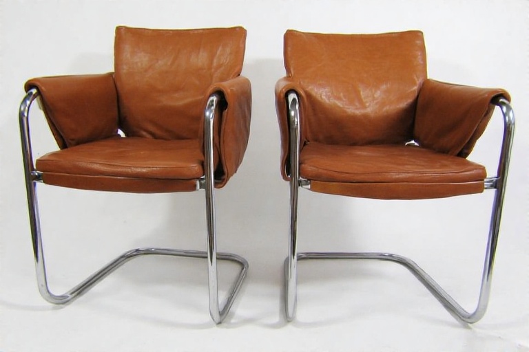 IKEA Bernhard Chrome Plated Leather Chairs: A Timeless Design Masterpiece