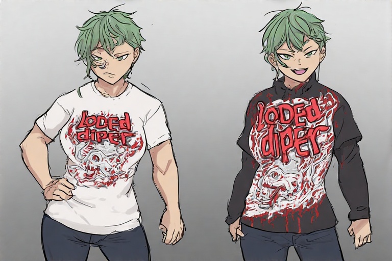 loded diper shirt