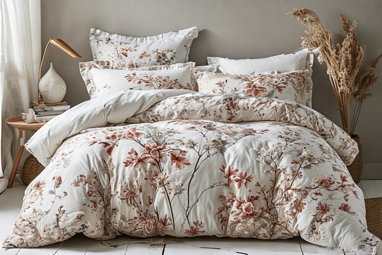 Refresh Your Child’s Bedroom with the ntelligent Design Thea Floral Duvet Cotton Full