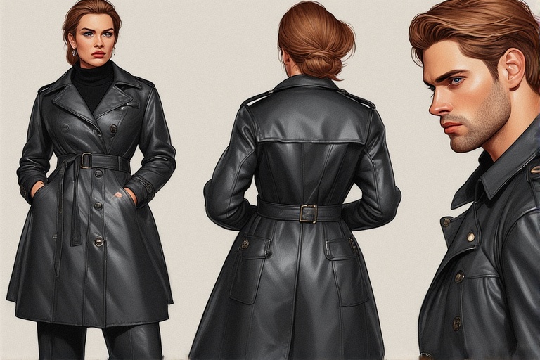 Black Leather Trench Coat Clipart: Your Ultimate Guide to Stylish Digital Illustrations