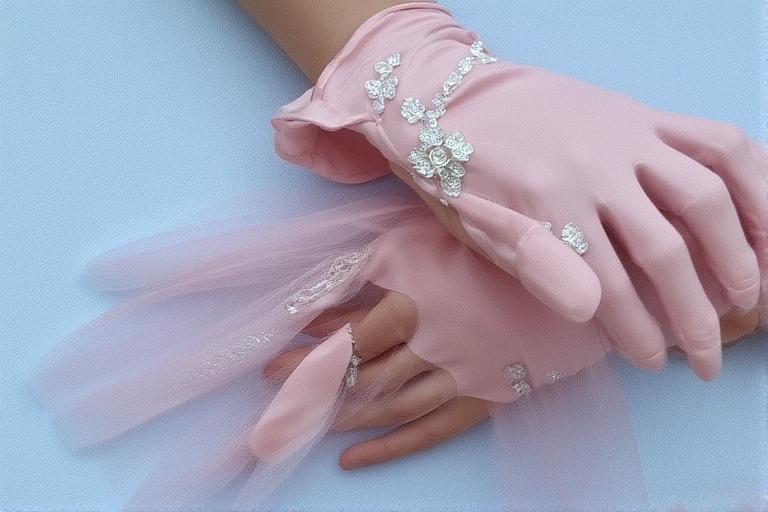 The Historical Roots of Women’s Light Pink Fingerless Gloves For a Royal Ball​ in Formal Fashion