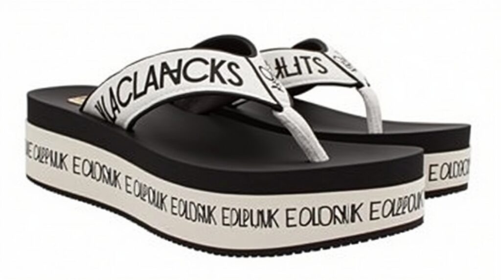 Calvin Klein Women's Meena Logo Platform Flip-Flop Sandals